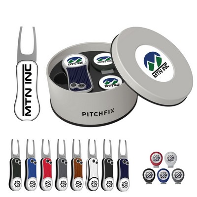 Pitchfix XL Golf Divot Tool Deluxe Gift Set w/ Hat Clip